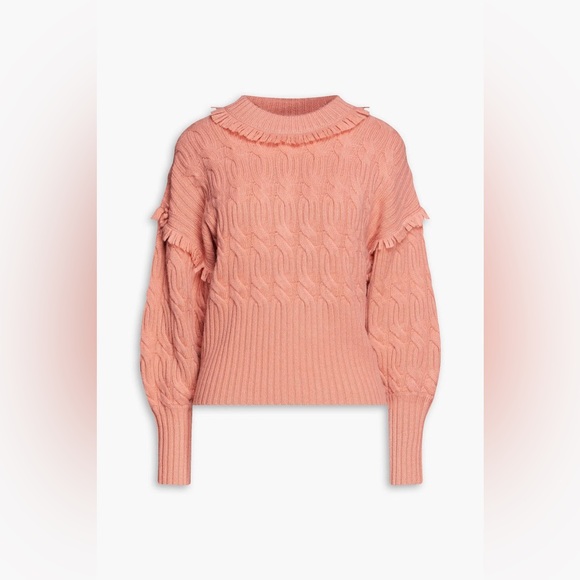 Zimmermann Sweaters - Zimmermann Cable-Knit Wool & Cashmere Blend sweater size 1 (US size 6)